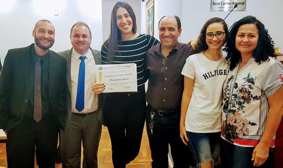 Atleta cachoeirense é homenageada