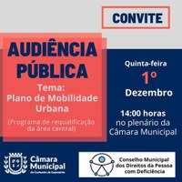 Audiência Pública - Plano de Mobilidade Urbana