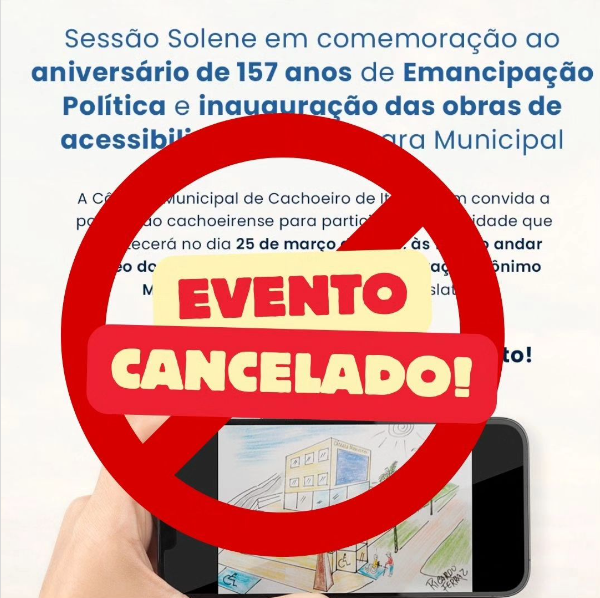 Aviso importante: Adiamento de solenidade