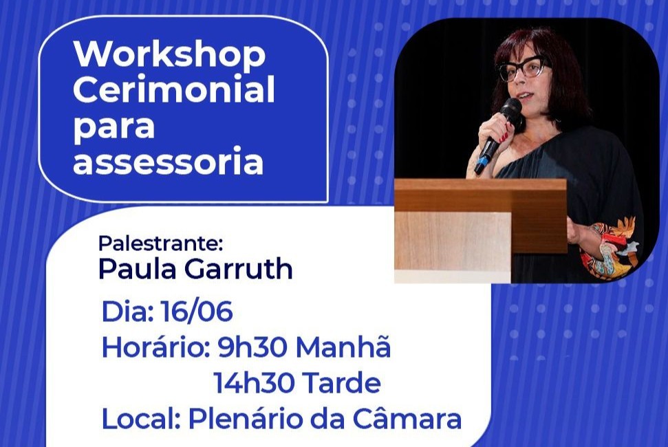 Câmara promove workshop sobre cerimonial para assessoria