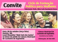 Câmara realiza curso de formação política para mulheres