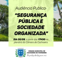 Insegurança das ruas de Cachoeiro é tema de audiência pública na Câmara