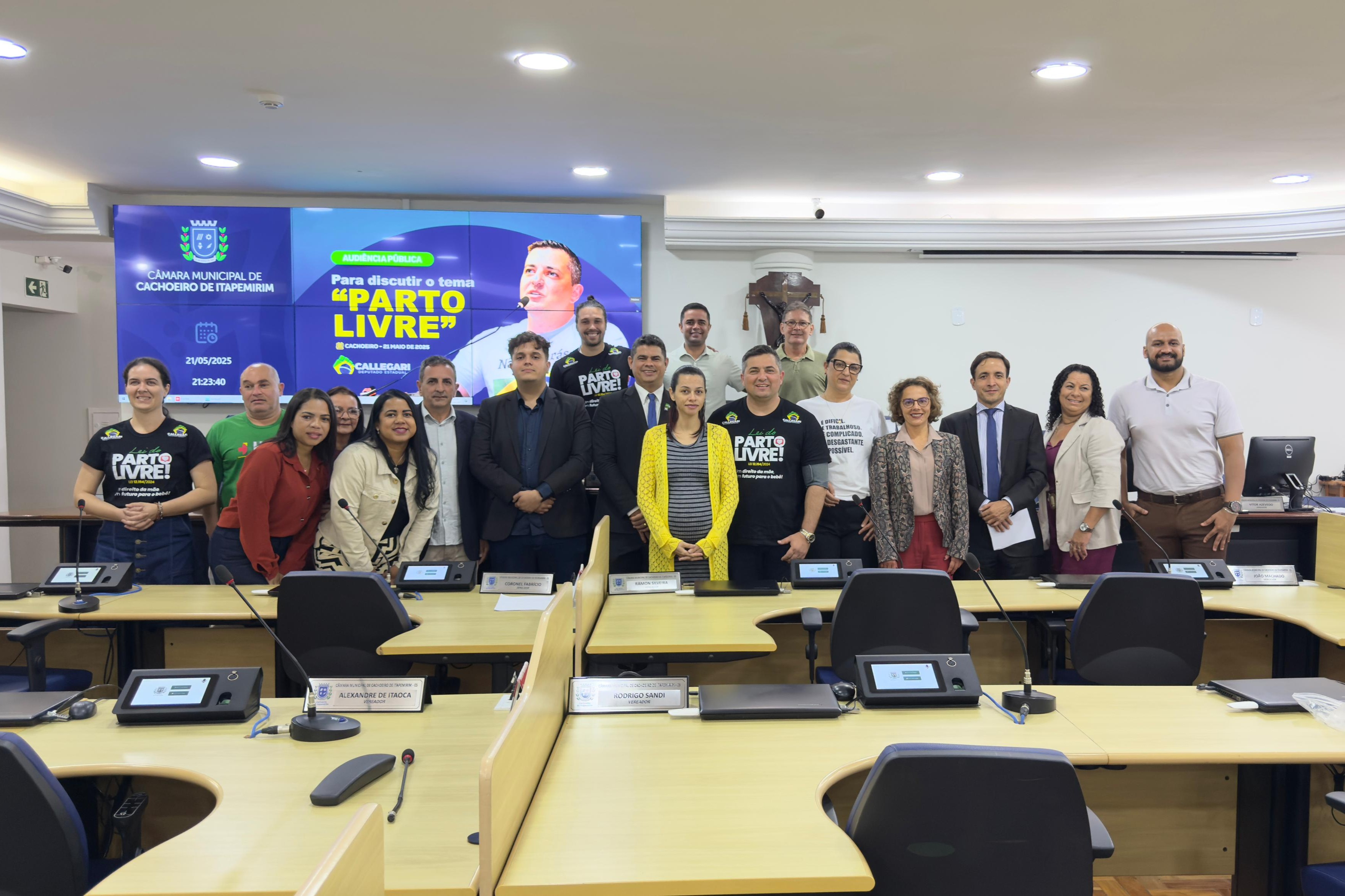 Lei do Parto Livre: Audiência pública na Câmara de Cachoeiro discutiu direitos das gestantes