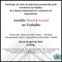 Ouvidoria da Mulher promove palestra sobre Assédio Moral e Sexual