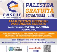 Palestra gratuita: Marketing Pessoal para Redes Sociais
