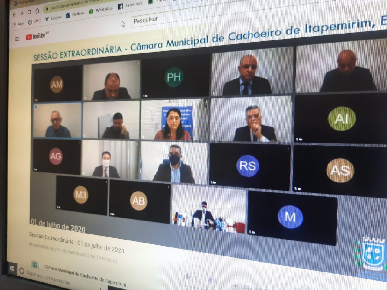 Prefeito presta contas à Câmara em sessão virtual