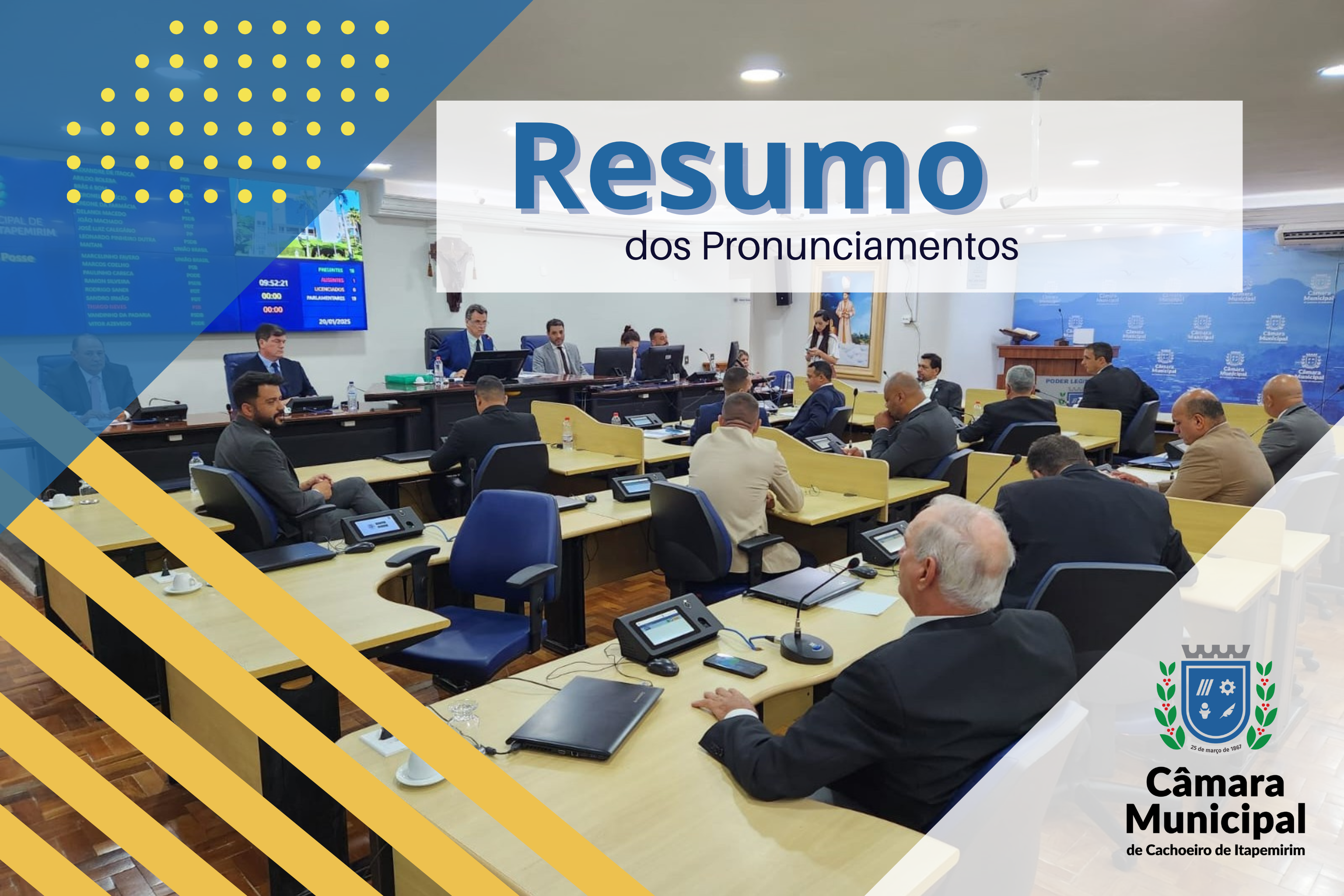 Resumo dos pronunciamentos - Sessão de 21/10/2025