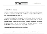 TCE-ES aprova contas 2019 da Câmara