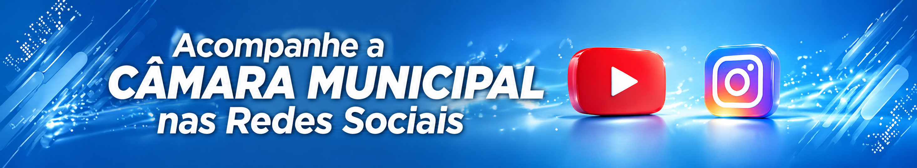 Acompanhe a Câmara Municipal nas Redes Sociais