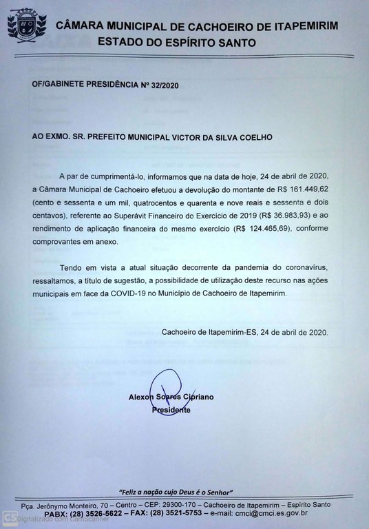 Devolução de Recursos